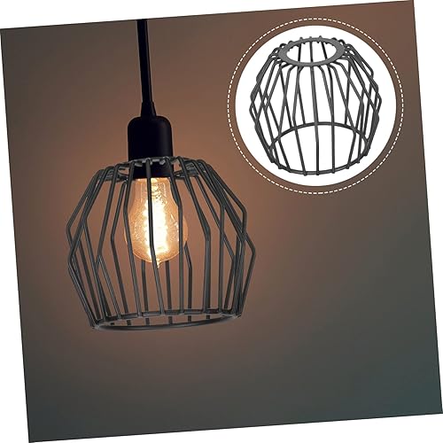 Miniatura 8 de Pantalla de lámpara colgante de hierro forjado, pantalla colgante, pantalla de lámpara colgante, pantalla de luz negra, reemplazo de pantalla