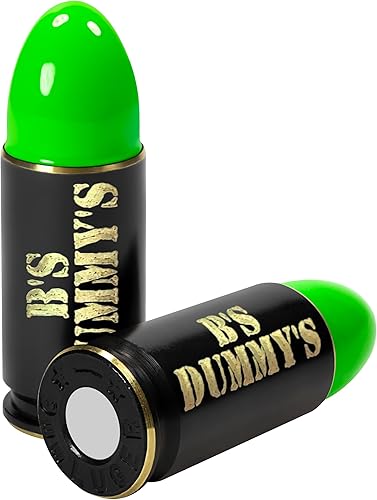 B's Dry Fire Snap Caps - A.K.A. B's Dummy's - Black Ox - Gorras de entrenamiento Luger de 0.354 in (paquete de 5)