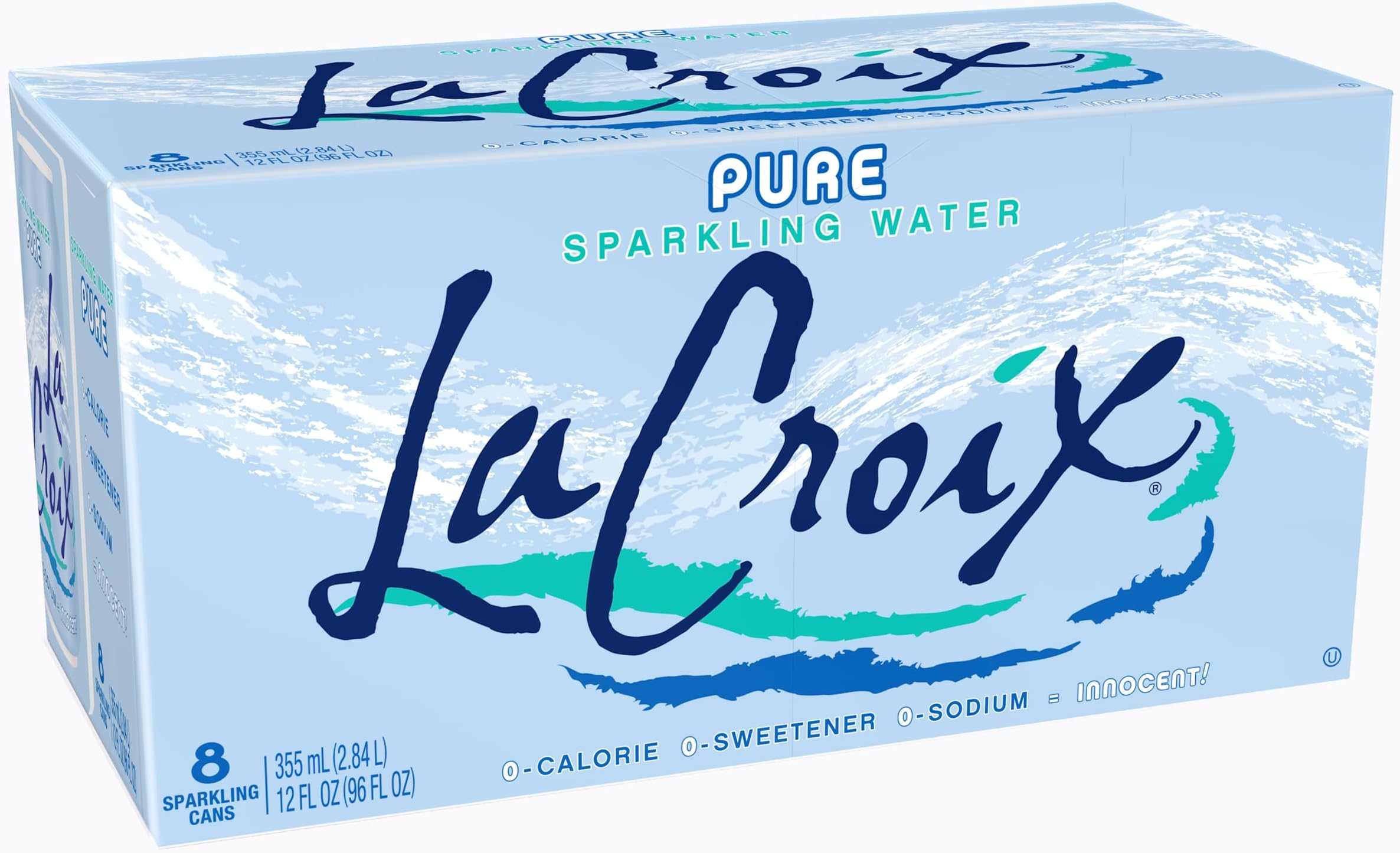 LaCroix Sparkling Water, Pure, 12 Fl Oz (pack of 8)