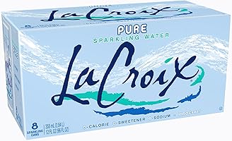 La Croix, Water Sparkling Pure, 12 Fl Oz, 8 Pack