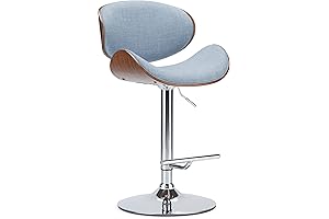 SIMPLIHOME Marana 33 Inch Mid Century Modern Bentwood Adjustable Height Gas Lift...