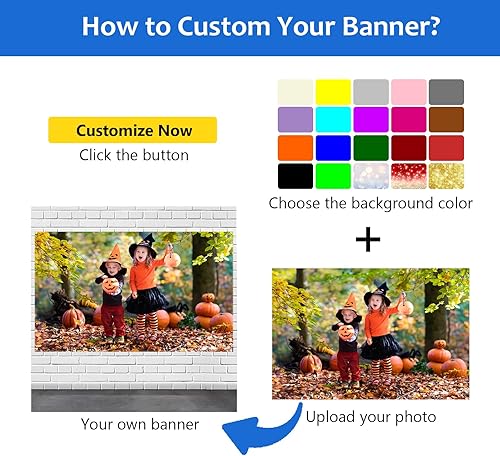 Miniatura 2 de Livole Pancartas y letreros de vinilo personalizados para pared con foto, impresión de pancarta de cumpleaños personalizada para bodas, fiestas de