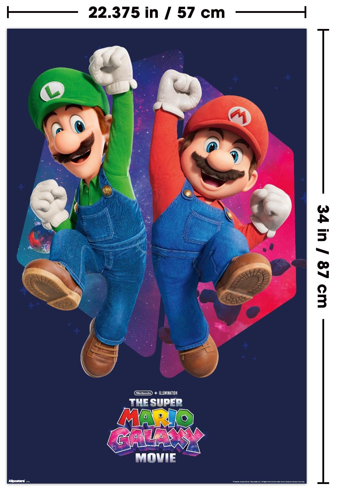 Nintendo The Super Mario Galaxy Movie (2026) - Mario & Luigi Jump