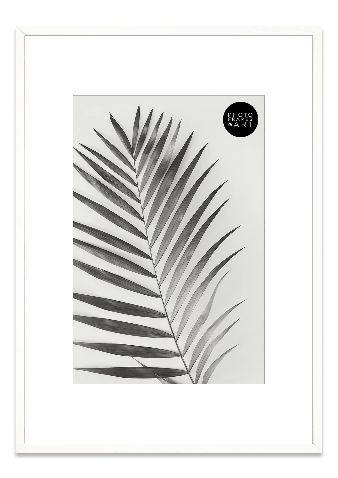 Pf+A White Winchester A2 Frame With A3 Mount - Perspex Window - Wooden Photo Frame/, A2 For A3 With Mount Poster Frame