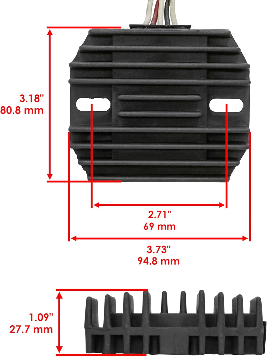 Caltric Regulator Rectifier Compatible with Yamaha Xvs650 V-Star 650 Classic Silverado 04-11 Motorcycle