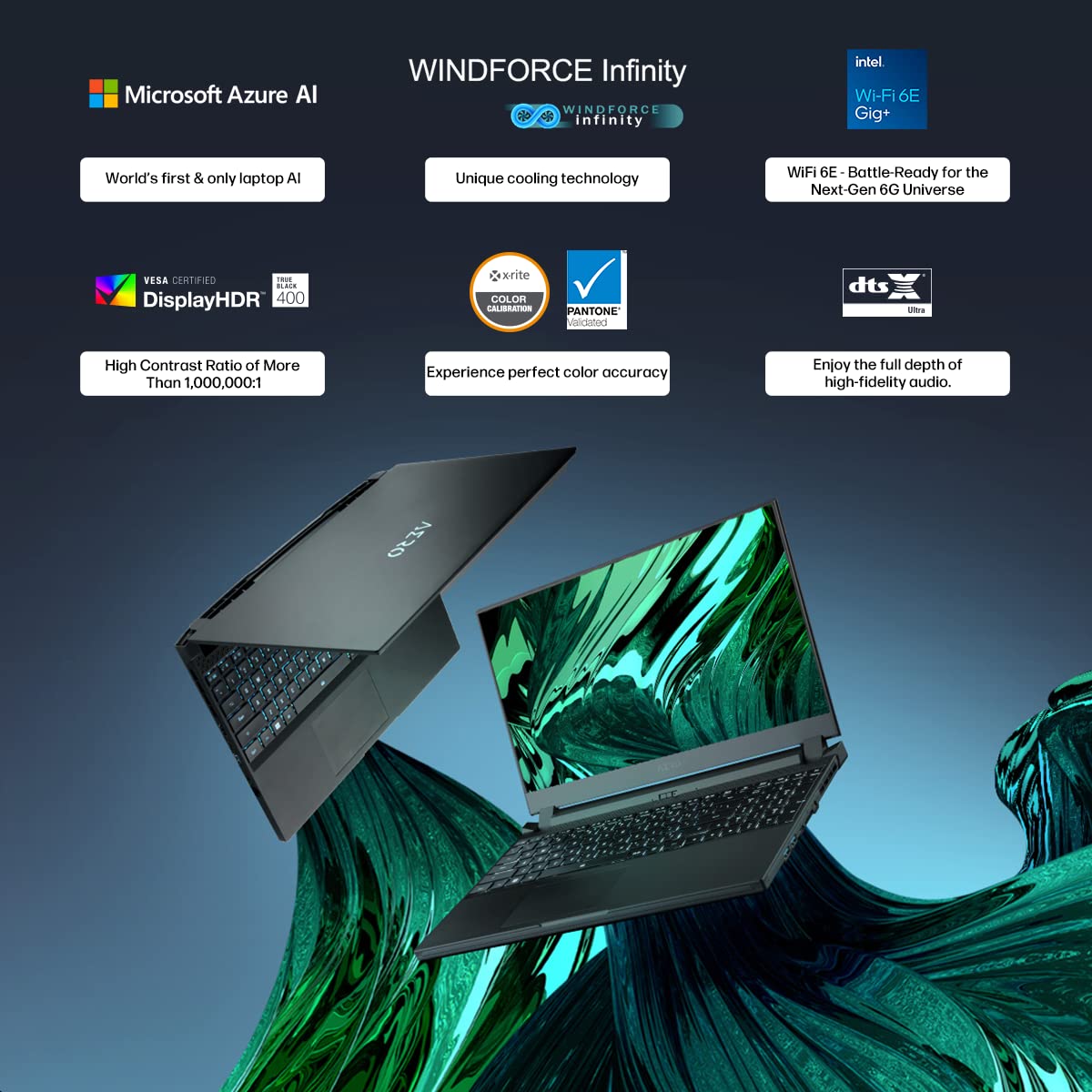 GIGABYTE AERO 5 XE4, 15.6 UHD OLED 60Hz, Intel Core i7-12700H 12th