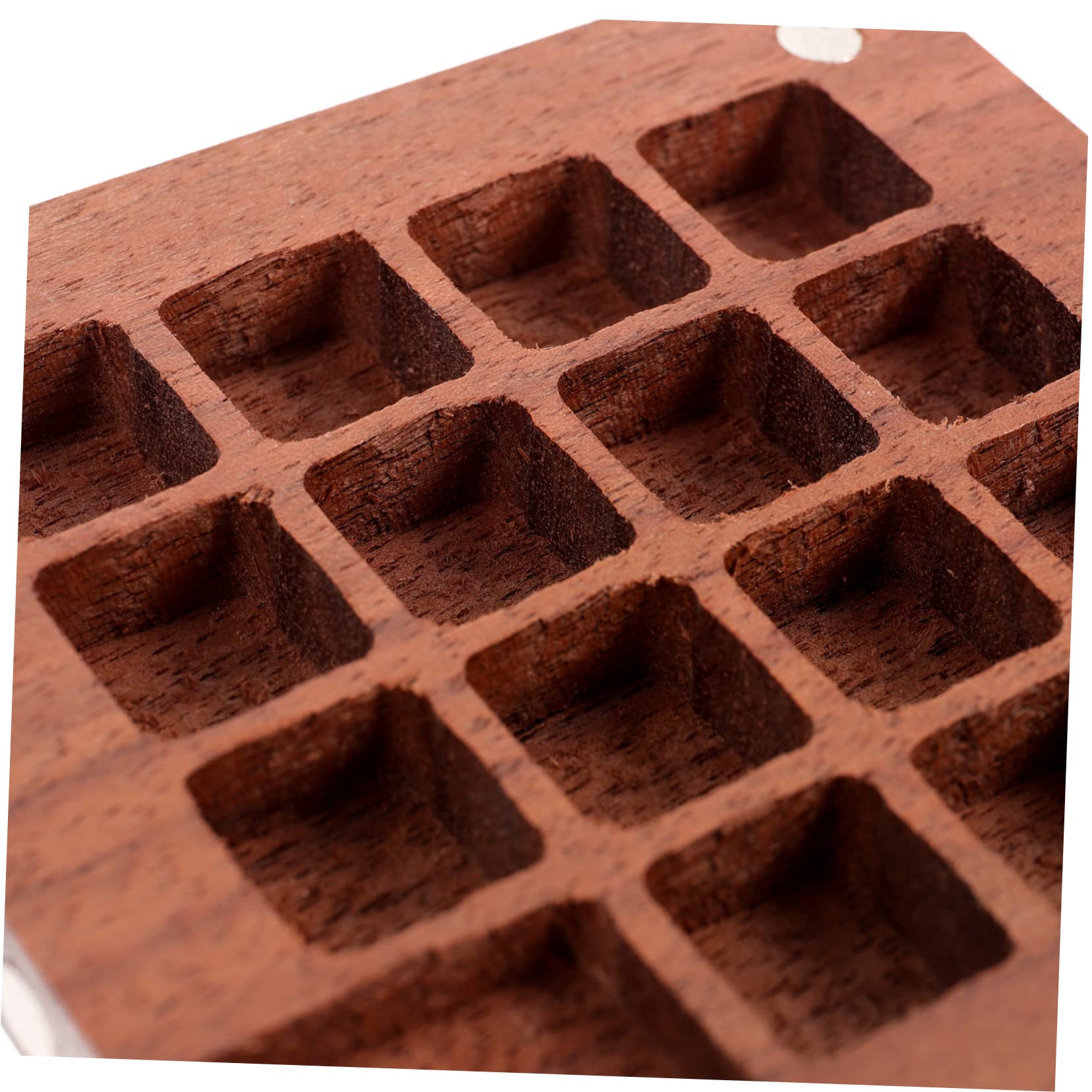 Operitacx 4piezas Caja De Mezcla De Color Portátil De Madera Para Acuarelas Estuche De Pintura Acuarela De Madera Caja De Pigmentos Magnética
