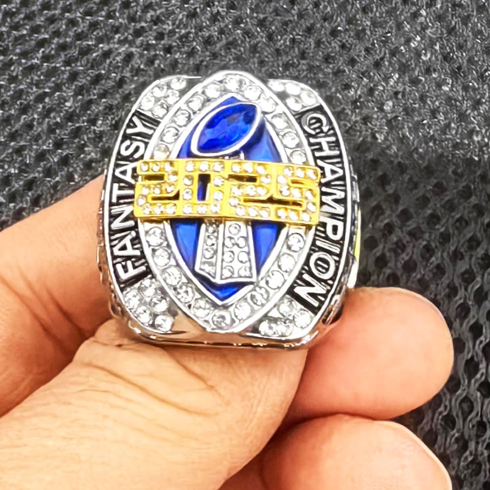 2025 Fantasy Football Championship Ring Award Prize Trophy Sports Winner FFL Champion Ring