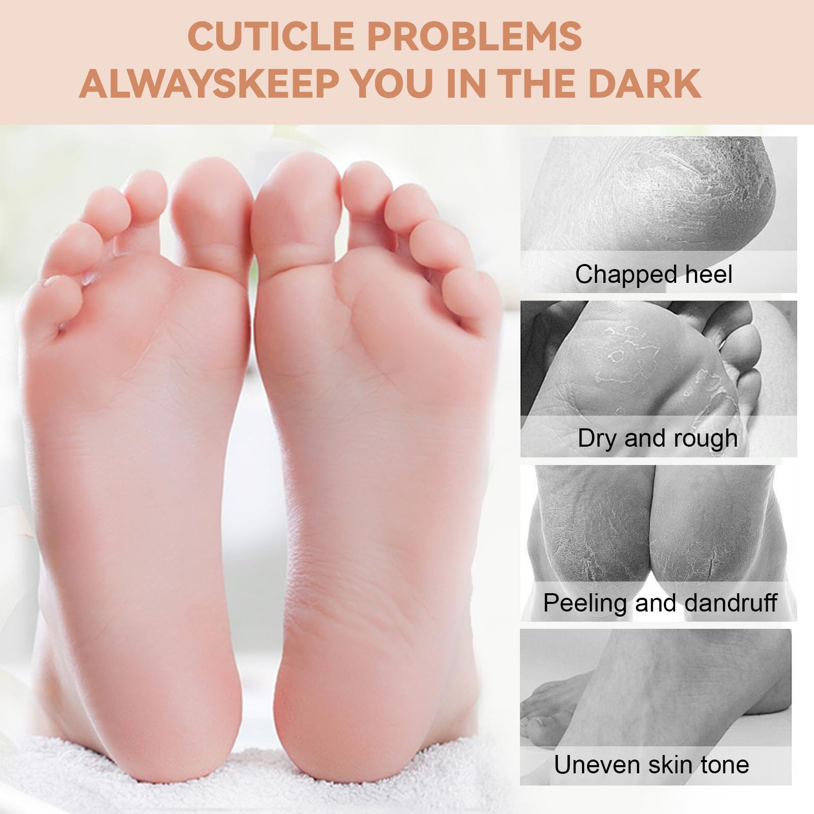 Chaussettes Hydratantes Pour Pieds Secs, Antidérapant Chaussette Silicone Pied Réutilisables Chaussette Hydratante Pied Chaussettes Silicone Crevassés Et La Peau Rugueuse Spa 36-44