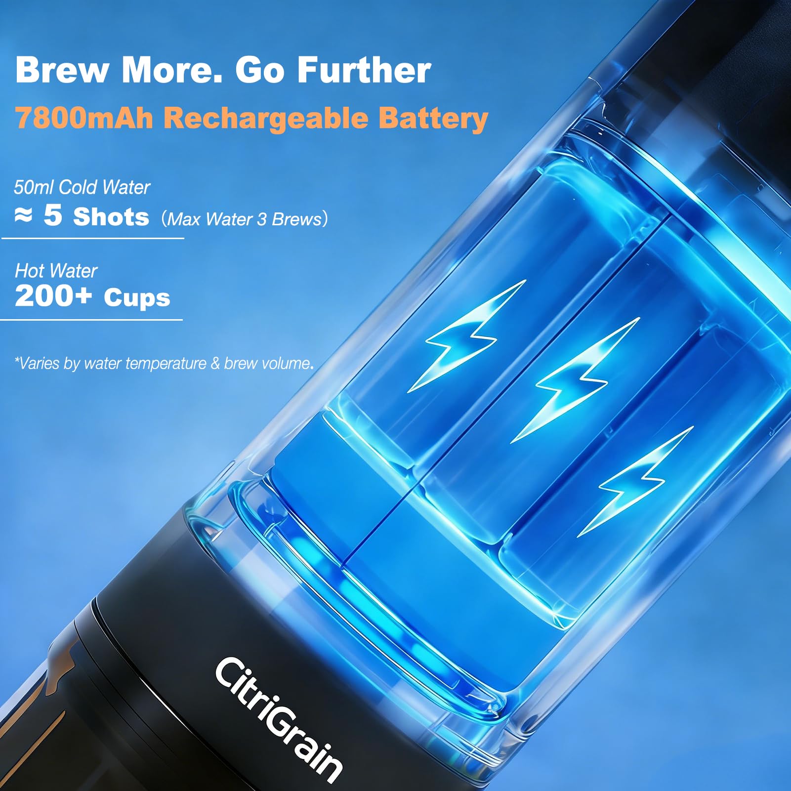 Cafetera espresso portátil para camping, viajes y exteriores, cafetera eléctrica de 20 bares, USB-C para coche/caravana/oficina, autocalentamiento rápido con soporte y funda, café molido y