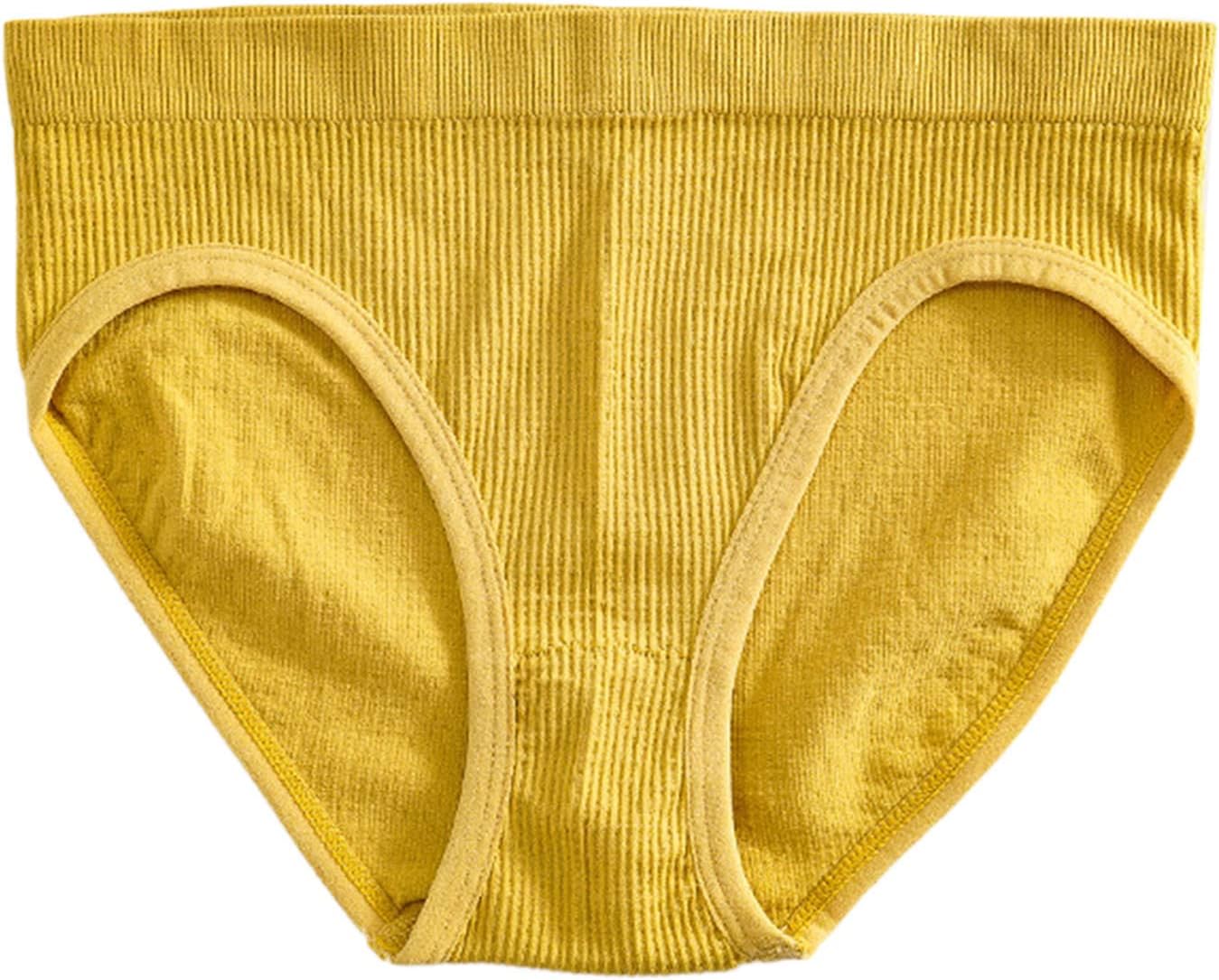 Ultimate Women’s Mid Waist Solid Ribbed Breathable Seamless Briefs for Stylish Comfort and All-Day Wear