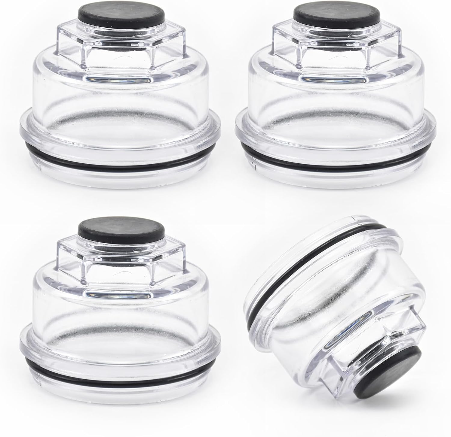 4 Pack Oil Cap Kit RG04-250 Compatible with AL-KO/Hayes 10K–16K axles, Hub Cap Replacement