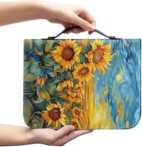 Miniatura 3 de TODIYADDU Funda de la Biblia para las mujeres, cubierta de la Biblia de la PU, suave bolsa de libro personalizada impermeable, bolsa de iglesia