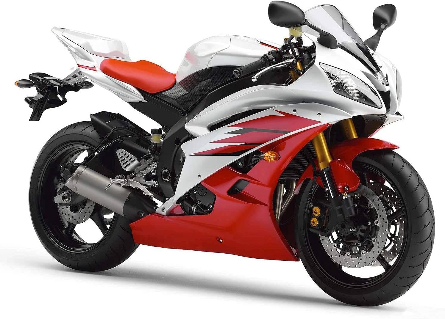 MZS Motorcycle Mirrors Racing Rear View Fairing Side Compatible with YZF R1 1998-2008 | YZF R6 1998-2007 | YZF R6S 2006-2008