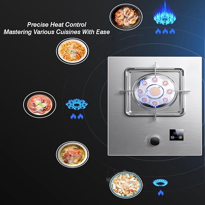 Estufa de Gas 1 Quemador 5.2KW Portátil para Interior y Exterior miniatura 6