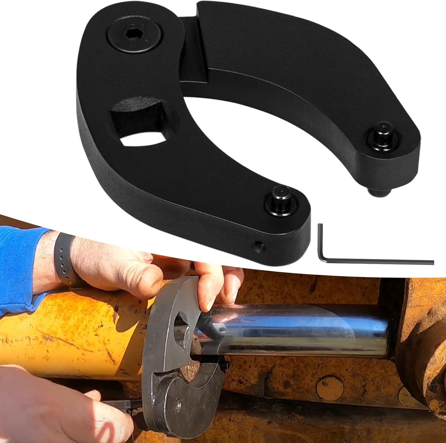 Sunluway 1266 Adjustable Gland Nut Wrench Universal Hydraulic Cylinders