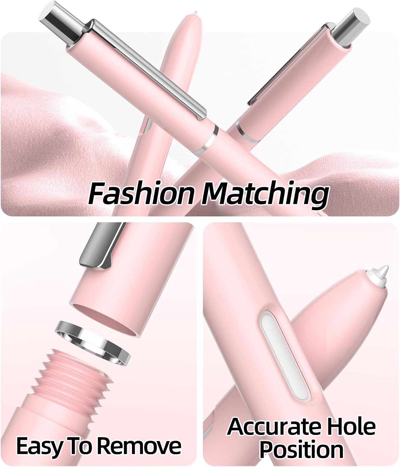 AZF Pencil Case Compatible with Samsung Galaxy Tab S7/S7plus/S8/S8Ultra/S9/S9 Ultra/S10 S Pen Case,with Sturdy Clip,Hard PC S Pen Cover,Support Double-Tap,Light. (Pink)