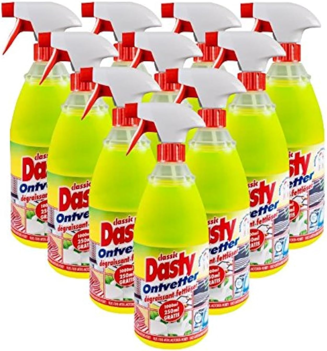 10x dasty classic grease remover (Ontvetter).