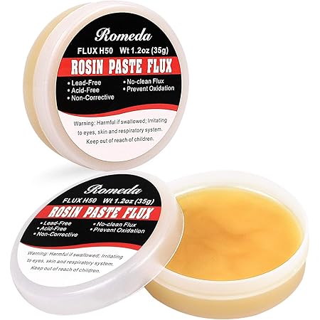 2 Jar Solder Flux, Flux for Soldering, Rosin Soldering Flux Paste for Lead-Free Electronics Soldering and Soldering DIY (1.2oz/35g in a Jar)