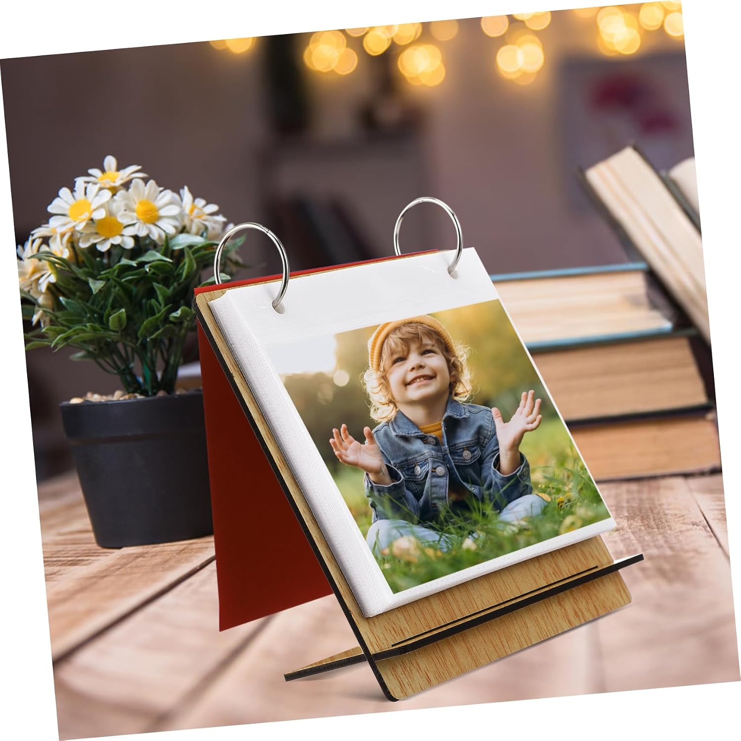 Toddmomy Growth Album with Insert Pages Desk Calendar for Capturing Precious Moments for Family Friends