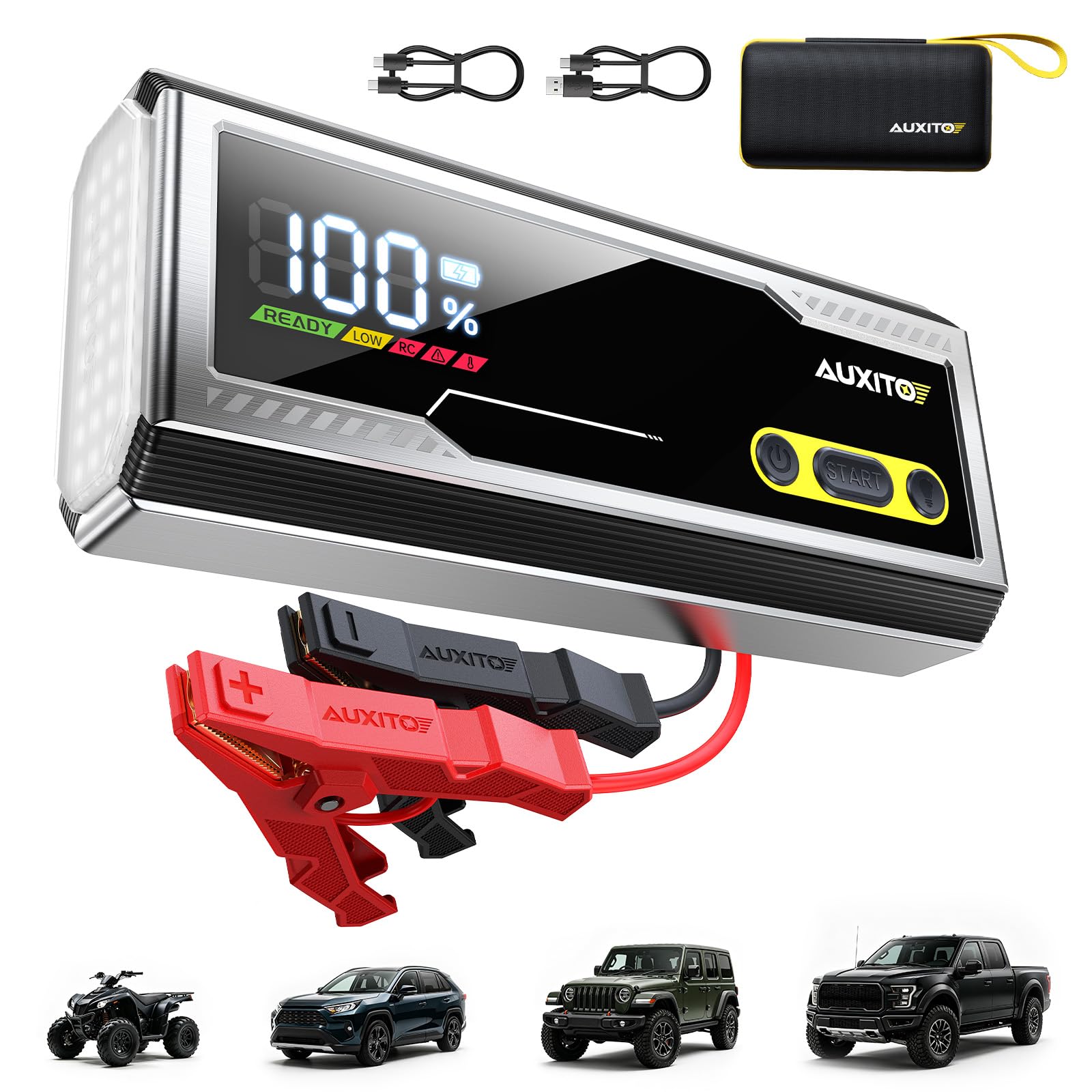 AUXITO T5 9000A Heavy-Duty Car Battery Jump Starter for All Gas &amp; Diese