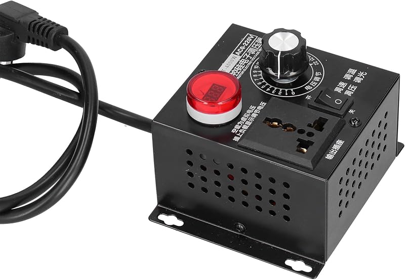 AC Voltage Regulator, 4000W High Power Electronic Thyristor Controller SCR, Voltage Controller for Controlling Power Supply(US Plug)