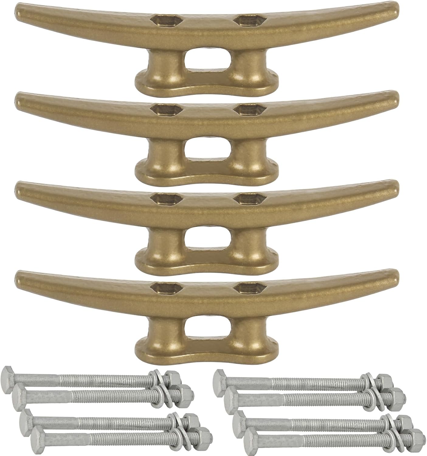 6 inch Dock Cleats Boat Cleats 4/6 Pack, Boat Dock Cleats Rope Cleat with Hardware Ideal for Boat, Decks, Piers for Tying up Boats,Marine Decor,Boat Ties - 3 Color