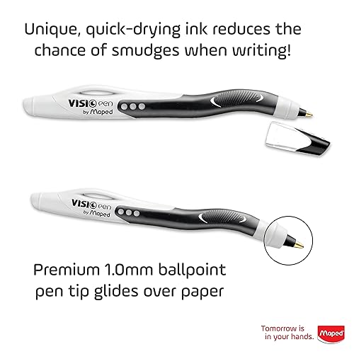 Miniatura 5 de Maped Visio - Bolígrafos para zurdos varios colores los colores pueden variar paquete de 3