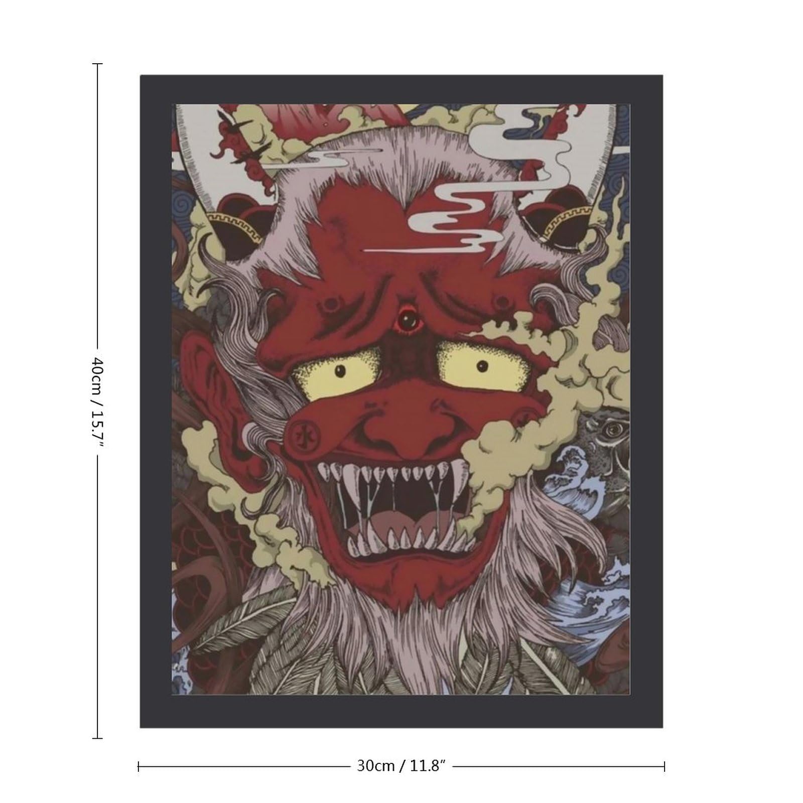 鬼が島　絵画　芸術　飾り　インテリア Amazon.co.jp: 絵画 ギリシャ サントリーニ島の風景インテリア