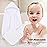 Spotted Play 2 Pack Hooded Baby Towels - 100% Muslin Cotton for Newborns, Infants, Toddlers - Large 32x32Inch Size - Highly Absorbent and Essential for Newborn Care, White and Pink