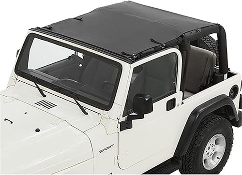 Bestop 5240435 Top de bikini de sol de diamante negro para Wrangler 4DR 1997-2006 - Estilo Safari