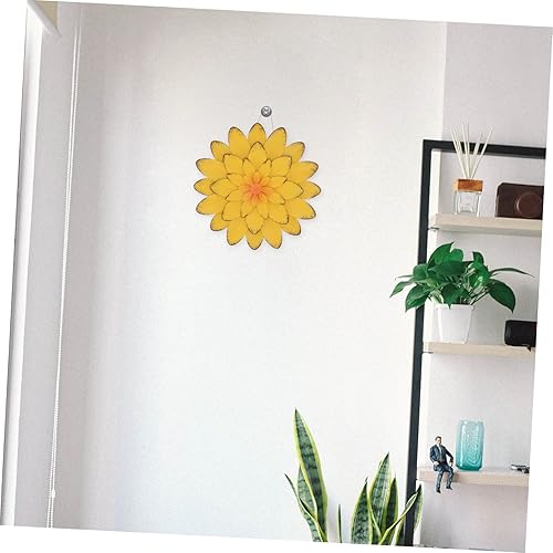 Miniatura 4 de GANAZONO Decoración de pared con colgante de flor nórdica, hecho a mano, resistente, cómodo, arte de pared para interiores
