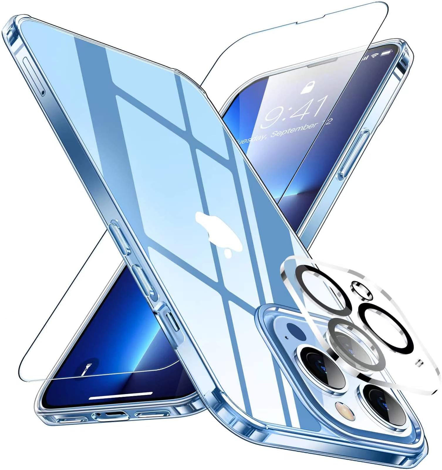 SPIDERCASE Only for iPhone 13 Pro Max Case, Slim Thin Phone Case Compatible with iPhone 13 Pro Max 6.7 inch, Clear