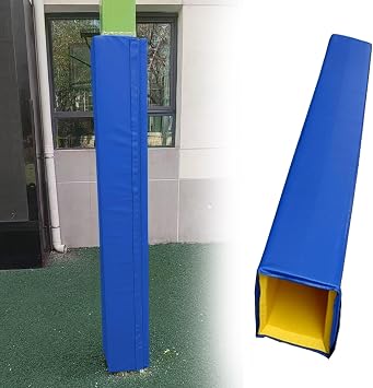 Basement Pole Padding Wrap Around, Foam Padding for Square Pole, Wrap Around Pole Fits 4", 6", 8", 10", 12" Pole Padding, Square Basketball Pole Padding for Training