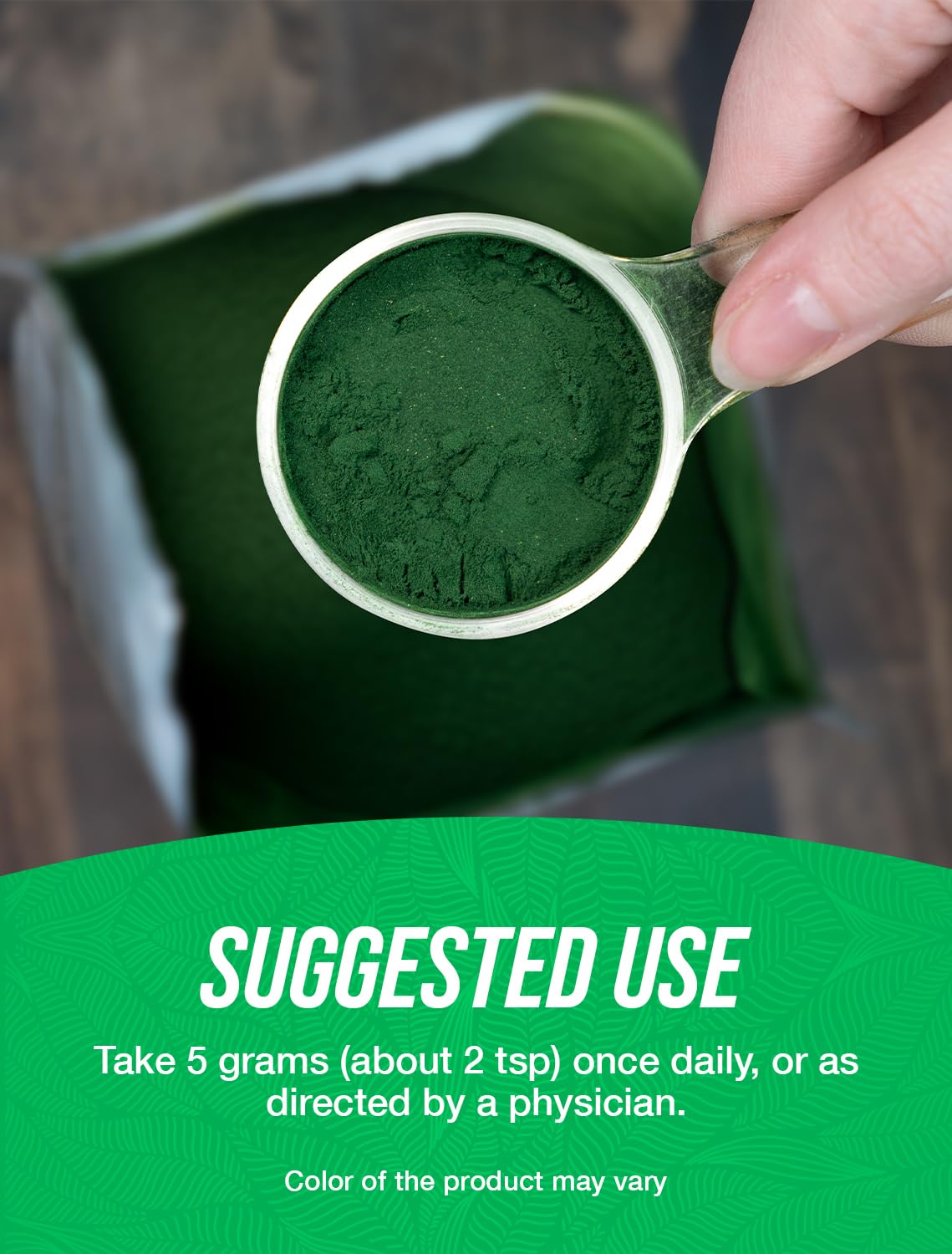 BulkSupplements.com Organic Alfalfa Grass Powder - Alfalfa Supplement, Green Superfood Powder - Vegan & Gluten Free, 5g per Serving, 500g (1.1 lbs) (Pack of 1) — Amazon image 4