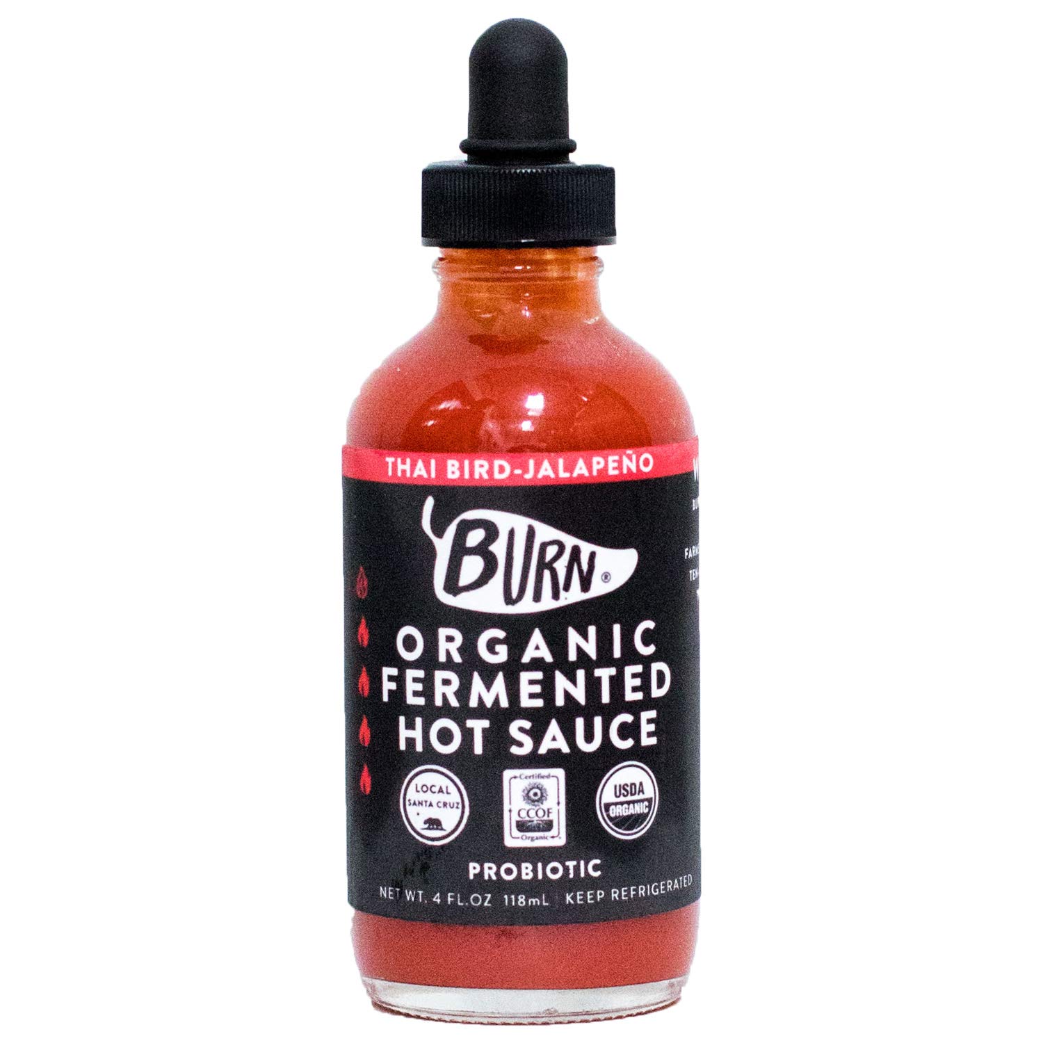 Buy BURN Hot Sauce ThaiBird Jalapeño (The Original Aged Organic