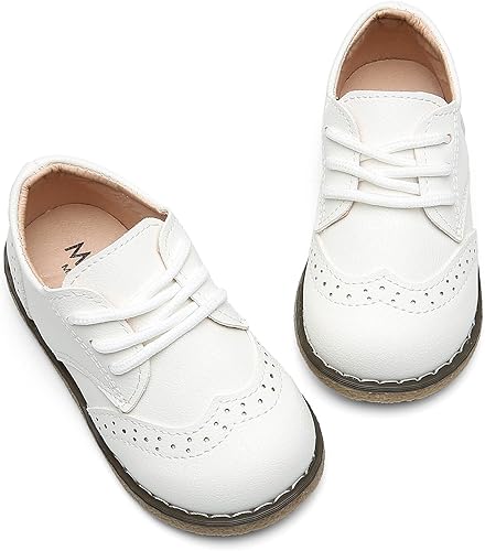 Miniatura 6 de DADAWEN - Zapatos de vestir para niña con cordones para uniforme de Oxford, cómodos, mocasines (niños pequeños)