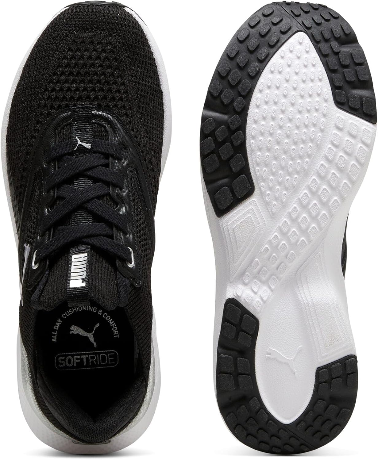 PUMA Unisex Softride Mayve Wn S Trainers, Black White, 7 Women