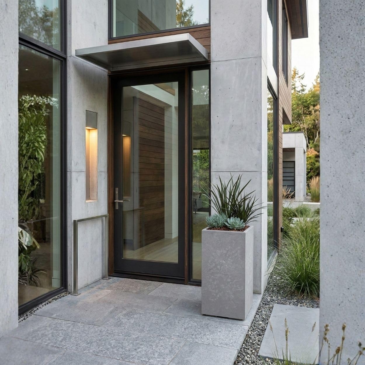 Blumentopf Blumenkübel grau 60x30 Übertopf Pflanzgefäß auf Rollen Betonstruktur Modern für Garten Balkon Terrasse