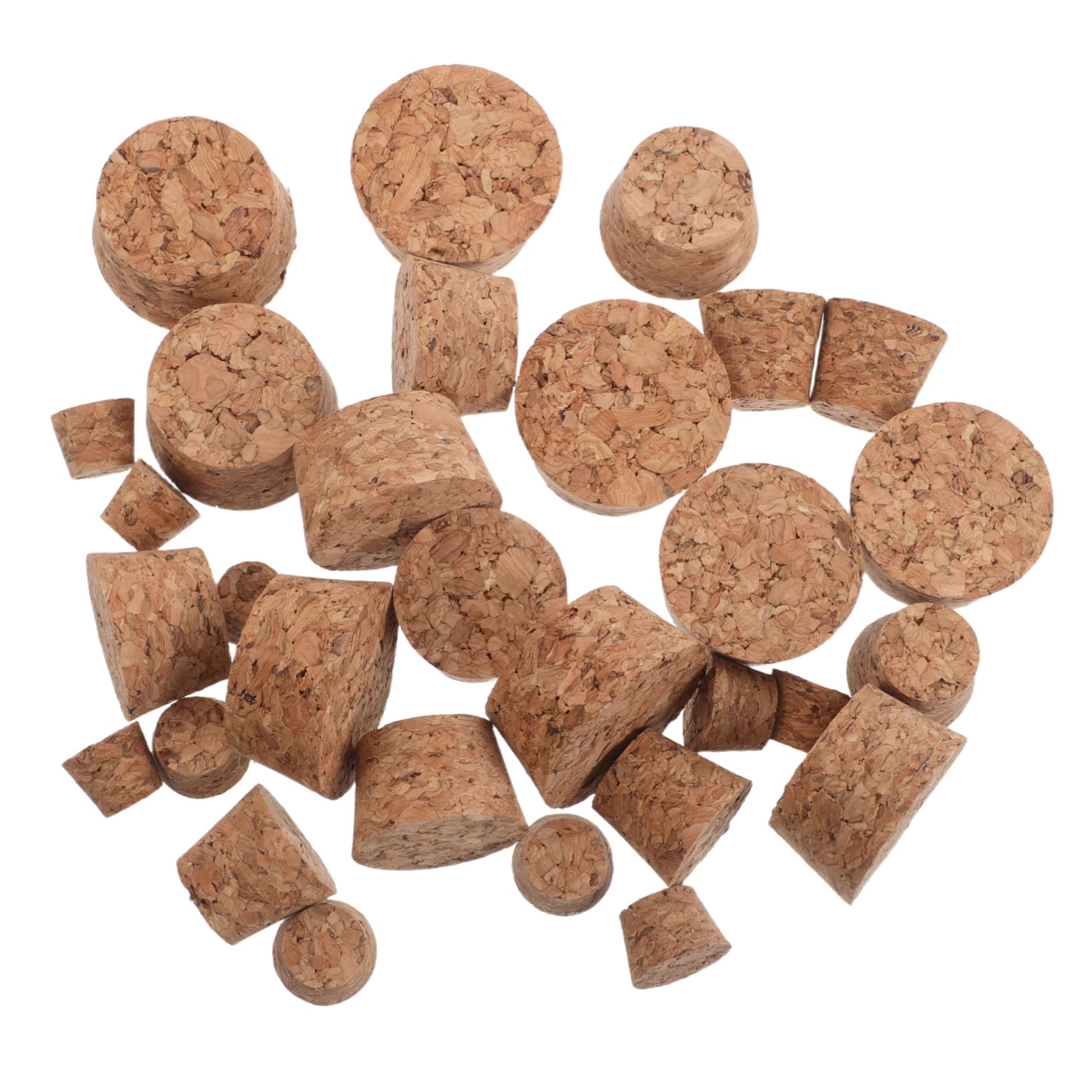 Cabilock 30pcs Tapered Wine Bottle Seals for DIY Craft Projects Beer Glass Jars Versatile Replacement Plugs for Wishing Bottles and More