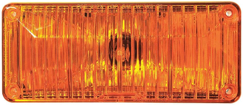 Perimeter Light, Halogen, Amber, Rect, 7 L