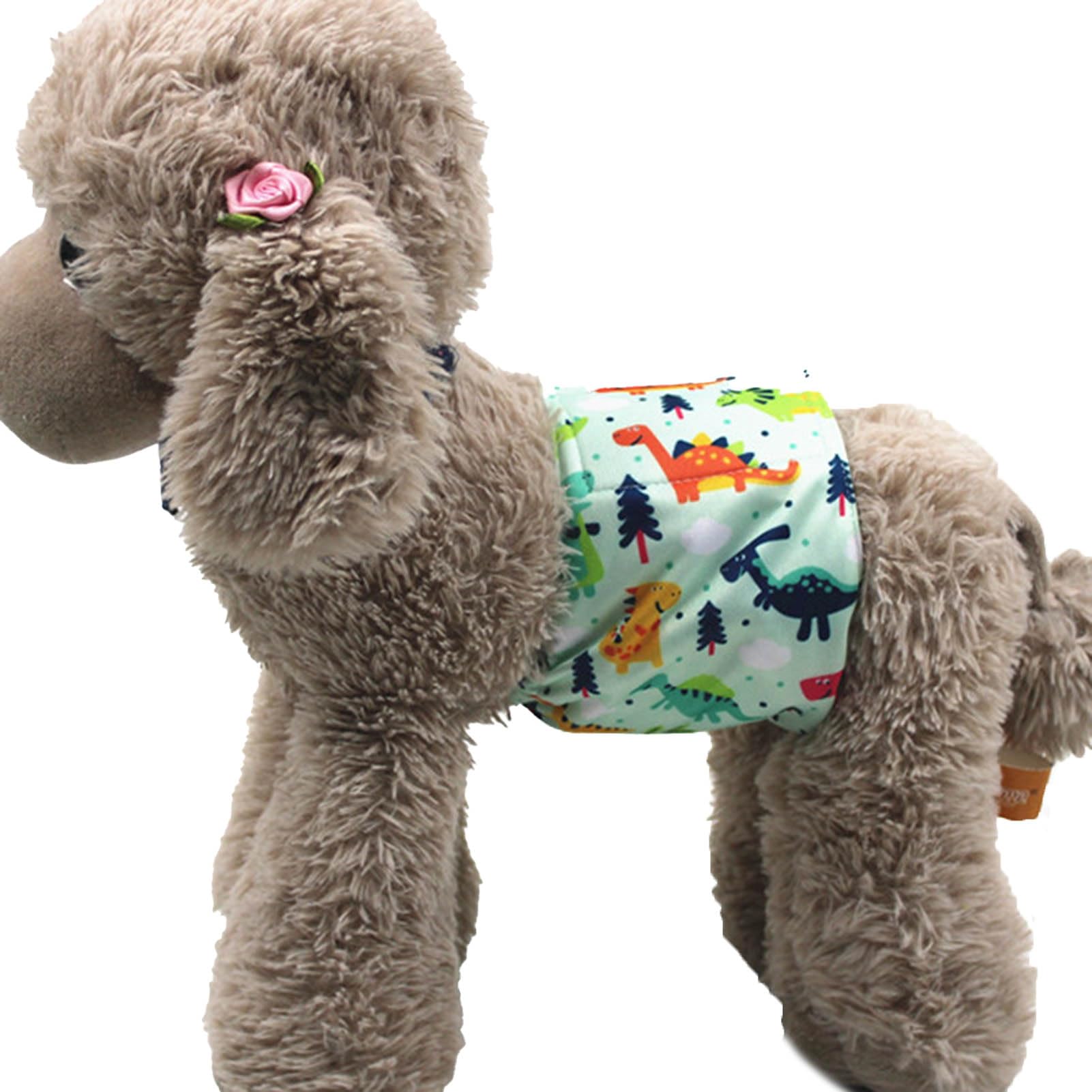 ulafbwur Doggie Diaper Male Dog Diapers Belly Bands Eco-Friendly Waterproof Cloth Light Green XS