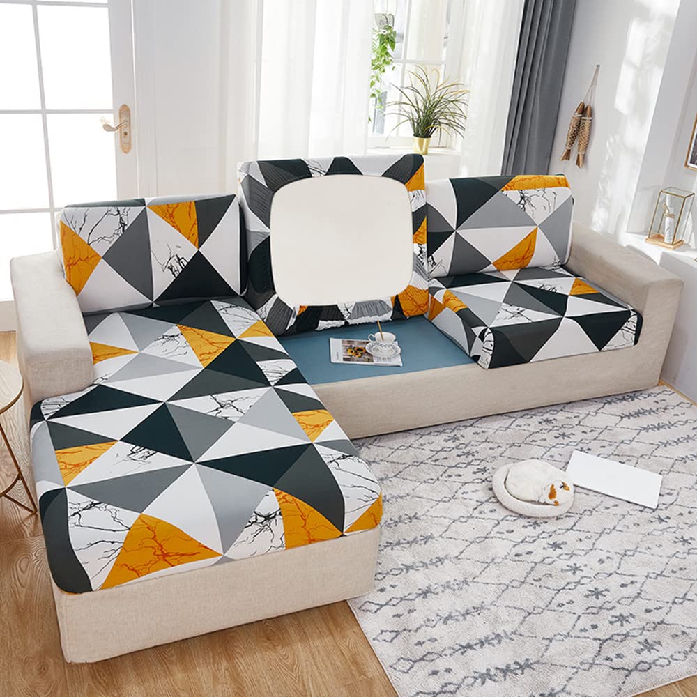 High Elastic Sofa Seat Cover - Soft Non-Slip Furniture Cover for Living Room