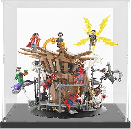 Vista 51 de Choowin Vitrina de acrílico para Lego Infinity Gauntlet 76191 para Lego Gauntlet 76223 para Lego Display Estuches de acrílico transparente grueso