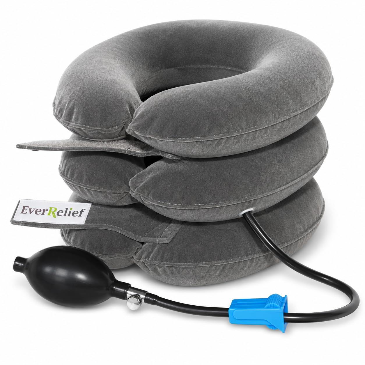 Dispositivo de tracción cervical del cuello Gris oscuro