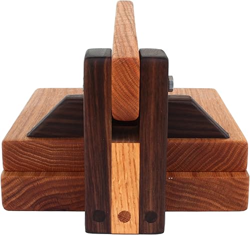 Vista 15 de 10 Inch Oak & Walnut Tortilla Press – Handmade Hardwood Tortilla Maker by Central Coast Woodworks Red Oak and Walnut