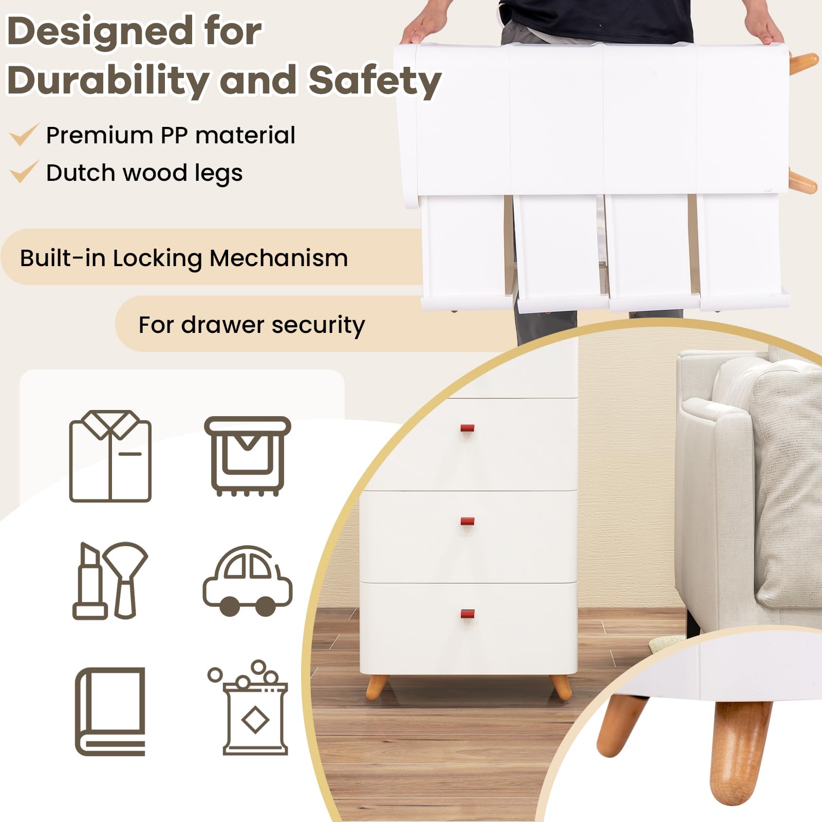 KOMFOTTEU Opbergkast met 4 halfopen kubussen en 2 laden, multifunctionele lage kast, tv-bank, voor woonkamer, slaapkamer, kantoor, 108 x 39 x 50 cm, wit KOMFOTTEU Opbergkast met 4 halfopen kubussen en 2 laden, multifunctionele lage kast, tv-bank, voor woonkamer, slaapkamer, kantoor, 108 x 39 x 50 cm, wit