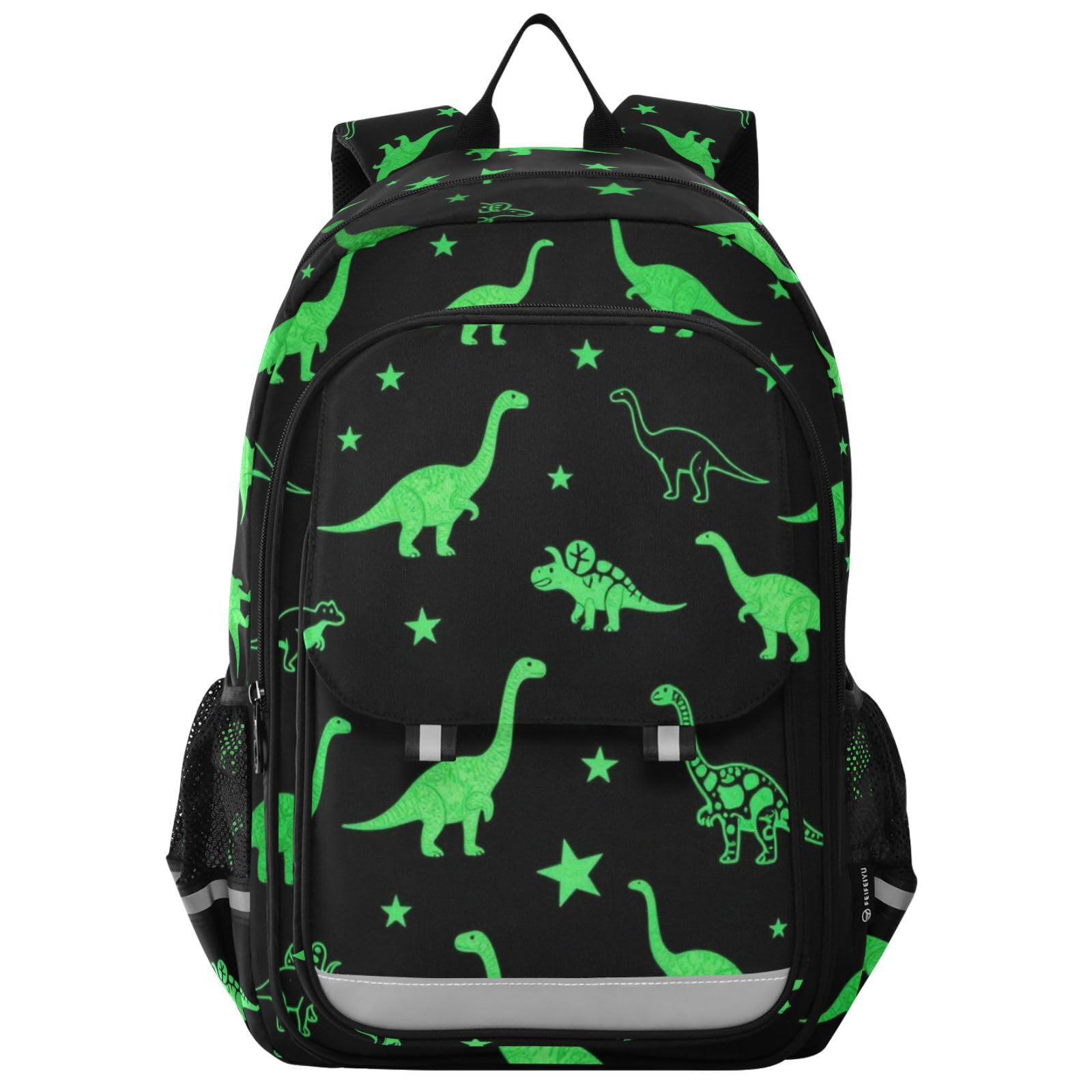 GuoChe Zaino scuola per bambini dinosauri luminosi