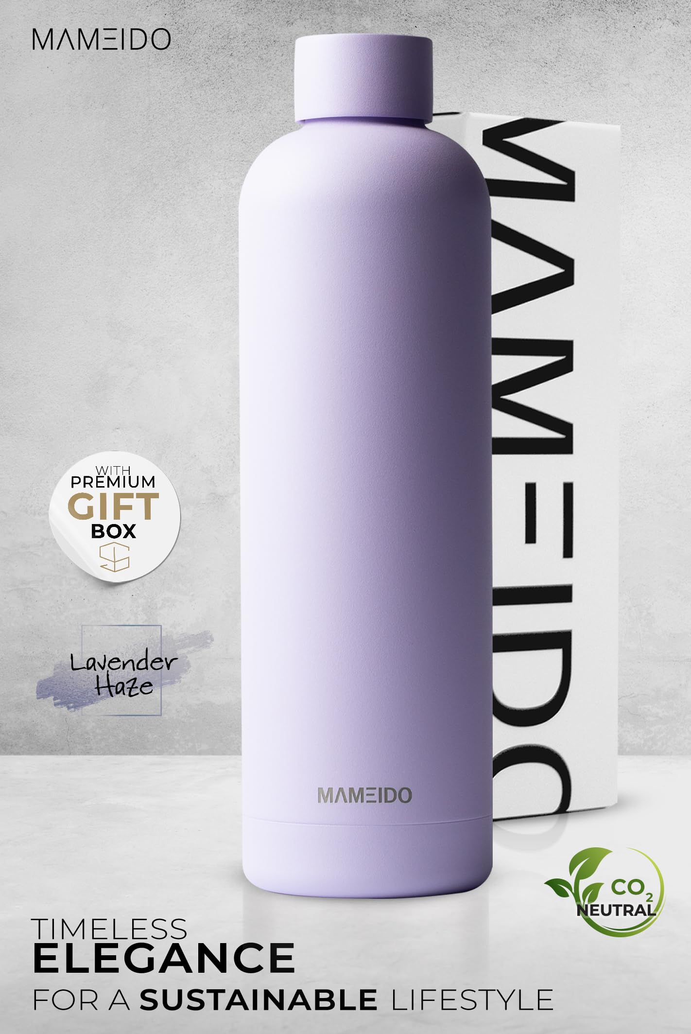 MAMEIDO Insulated Water Bottle 750 ml, Leak-Proof 18/8 Stainless Steel Thermo Flask - Image 2