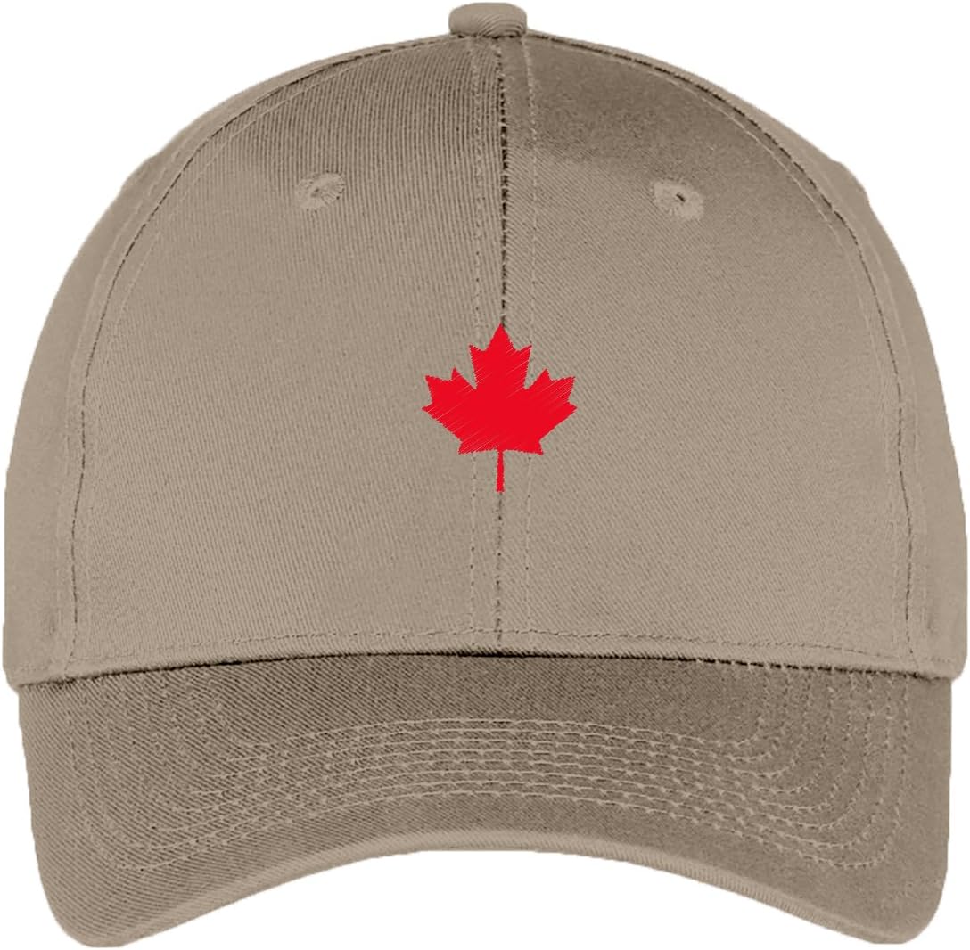 Maple Leaf Dad Hat - Canada Canadian Adjustable Baseball Cap